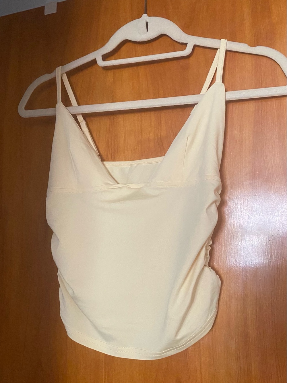 Pale yellow ladies camisole